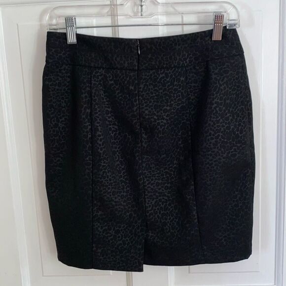 Cynthia Rowley black cheetah print mini skirt size 4 - Picture 4 of 9